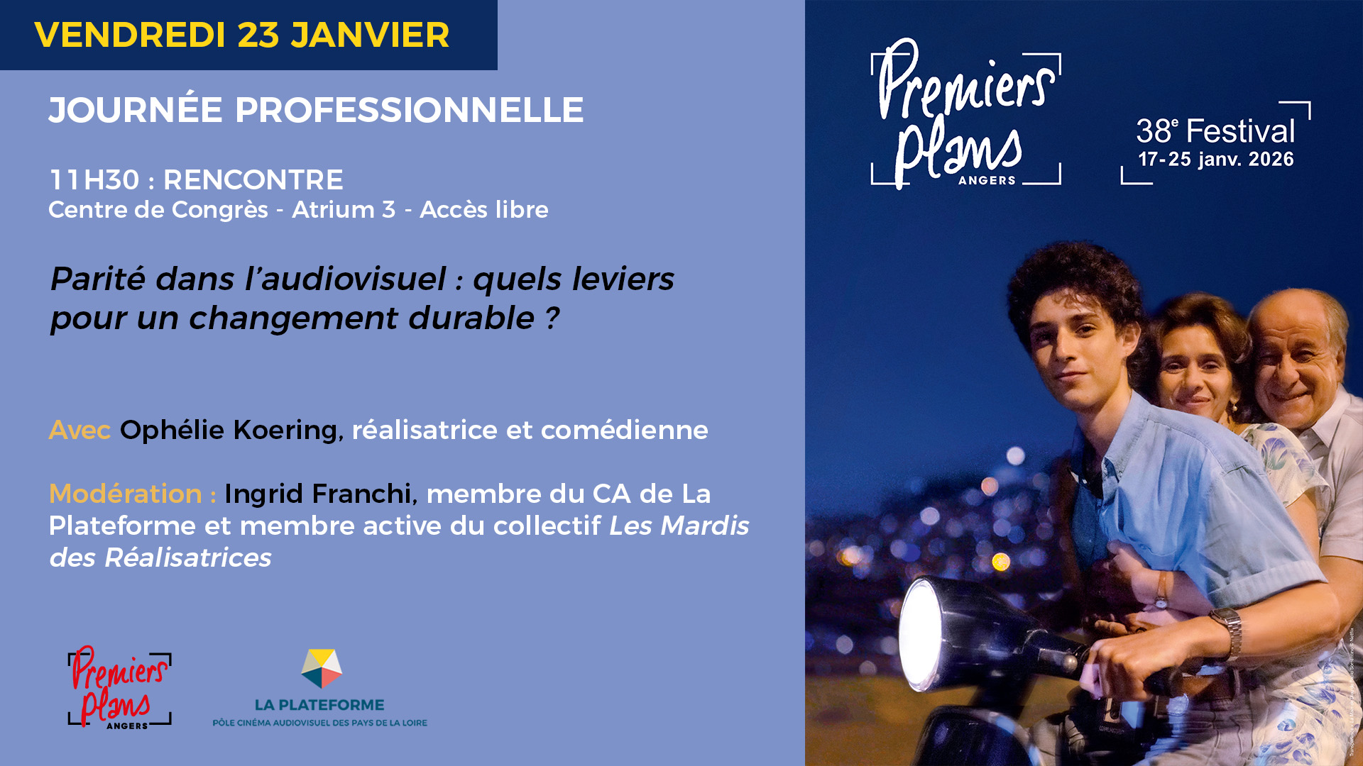 PREMIERS PLANS : RENCONTRE - Parité dans l’audiovisuel : quels leviers pour un changement durable?